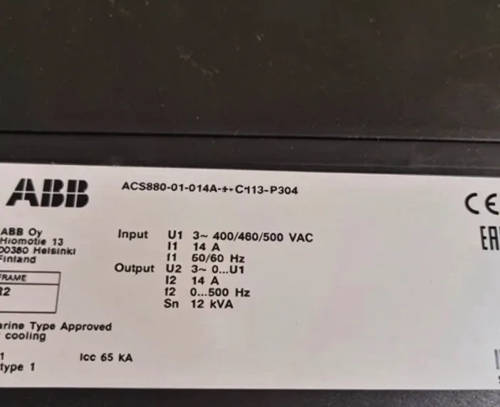 ABB ACS880-01-014A-5+C132+P904 3