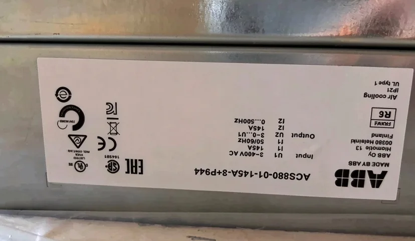 ABB ACS880-01-145A-3+P944 frequency converter MS 3