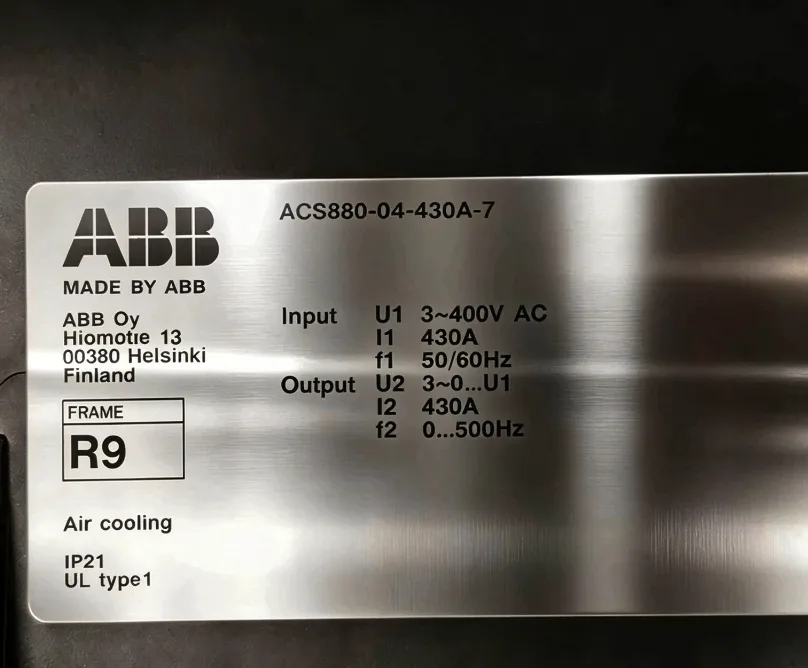 ABB inverter ACS880-04-430A-7