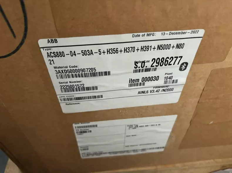 ABB ACS880-04-503A-5+H356+H370+H391+N5000+N8021 Frequency Converte 2