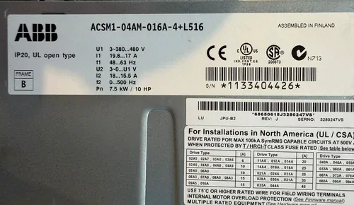 ABB ACSM1-04AM-016A-4+L516 4