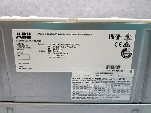 ABB ACSM1-04AS-073A-4+K454+N2016+N7008+P904 CASE is DAMAGED 2