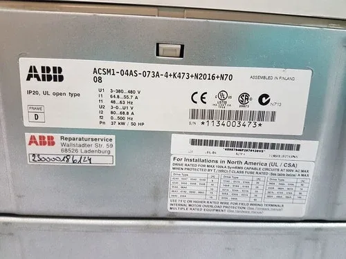 ABB ACSM1-04AS-073A-4+K473+N2016+N7008 +ACSM1-S-MU-E1 +FENA-11 2